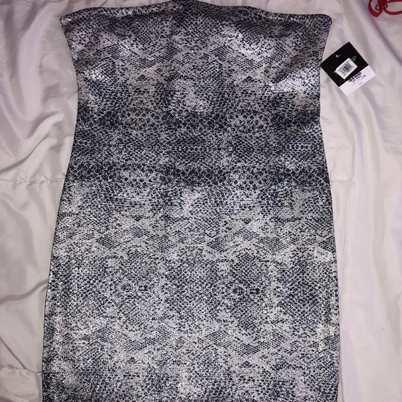 Top Shop Snakeskin Mini Dress - Picture 2 of 5